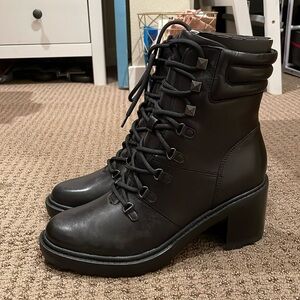 Marc Fisher heeled lace up boot